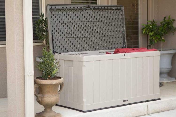 Сундук пластиковый Sand and Brown 439 л, бежево-коричневый-10