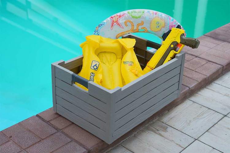 Ящик пластиковый складной Toomax Florida 50л, светло-серый-13