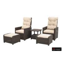 Комплект уличной мебели MANCHESTER OTTO SET 2, цвет венге пластиковый