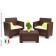 Комплект итальянской мебели NEBRASKA TERRACE Set (стол, 2 кресла), венге