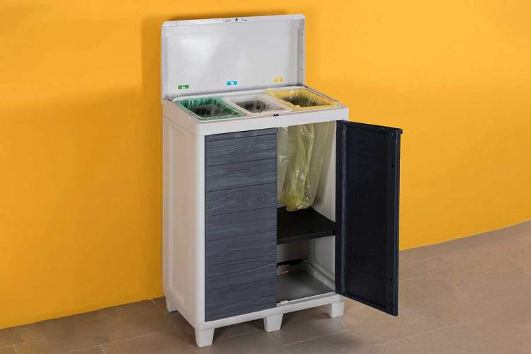 Шкаф-контейнер для сортировки мусора WOODY'S от TOOMAX-3