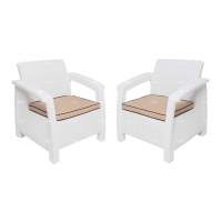 Комплект кресел TWEET Double Seat, цвет: белый