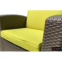 Комплект чехлов на подушки для мебели Rattan Premium, нео яблоко пластиковый