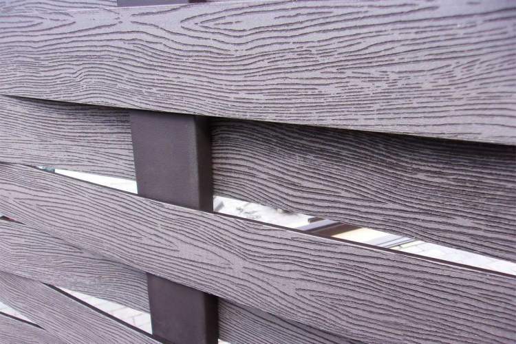 Забор "Плетенка" из ДПК Hilst 2х2-9