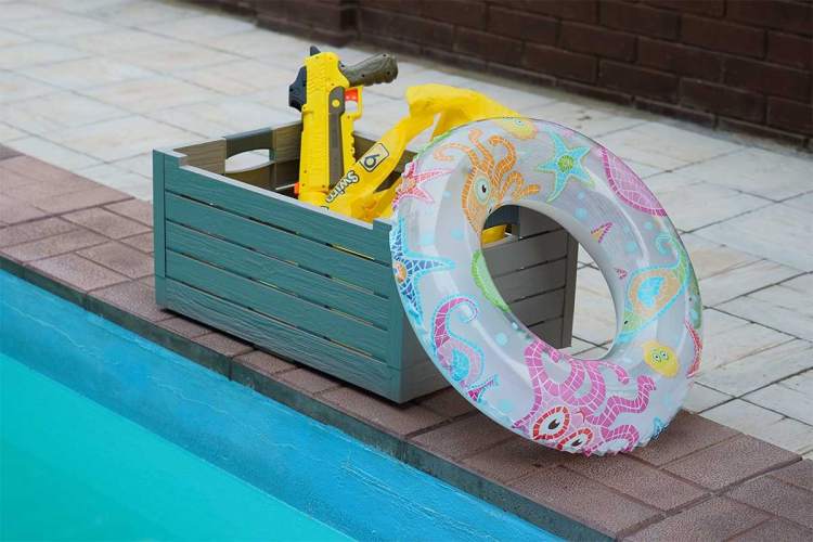 Ящик пластиковый складной Toomax Florida 50л, светло-серый-14