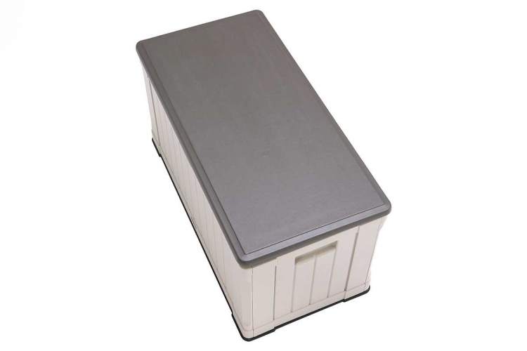 Сундук пластиковый Sand and Brown 439 л, бежево-коричневый-5