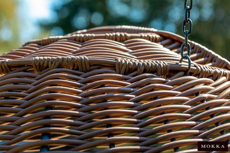 MOKKA MAJORCA подвесное кресло двухместное, цвет капучино-4