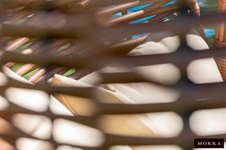 MOKKA MAJORCA подвесное кресло двухместное, цвет капучино-5