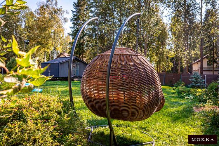 MOKKA MAJORCA подвесное кресло двухместное, цвет капучино-2