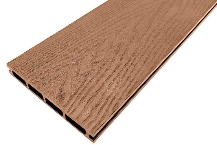 Террасная доска ДПК универсальная с тиснением HOLZHOF, 3м, 140*18