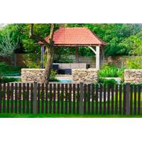 Вертикальный штакетник палисад 2х1.3м HILST