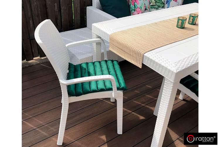 Комплект столовой группы Nebraska Dinner Set, белый-1