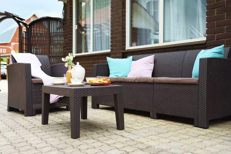 Стол b:rattan Arizona, венге-3