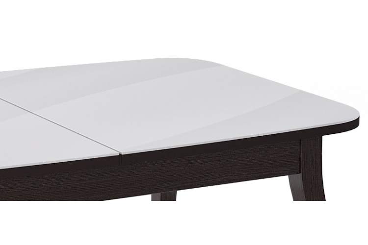 Стол KENNER 1200С венге/стекло белое сатин-4