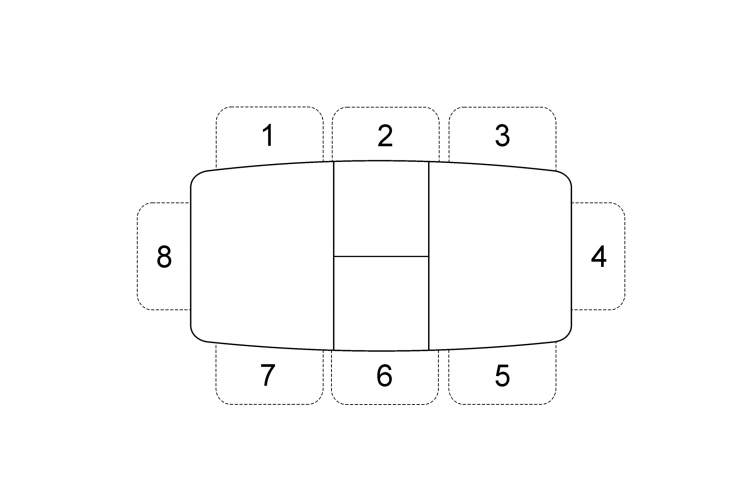 Стол KENNER 1200С венге/стекло белое сатин-5