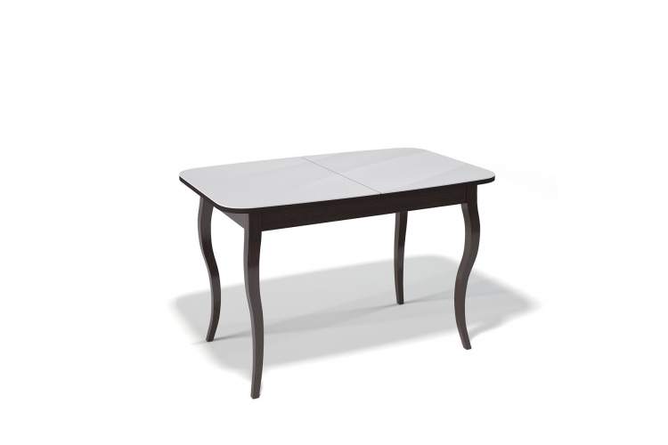Стол KENNER 1200С венге/стекло белое сатин