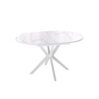 Стол KENNER B1300 белый/стекло камень белый сатин