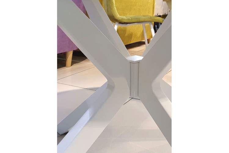 Стол KENNER B1300 белый/стекло камень белый сатин-6