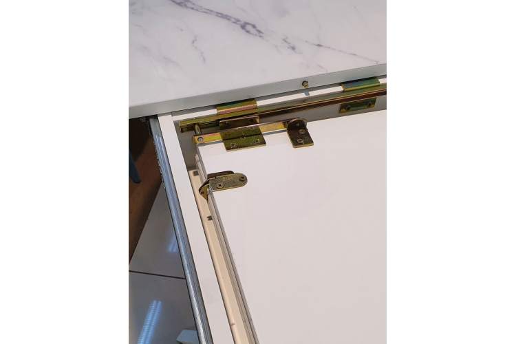 Стол KENNER B1300 белый/стекло камень белый сатин-10