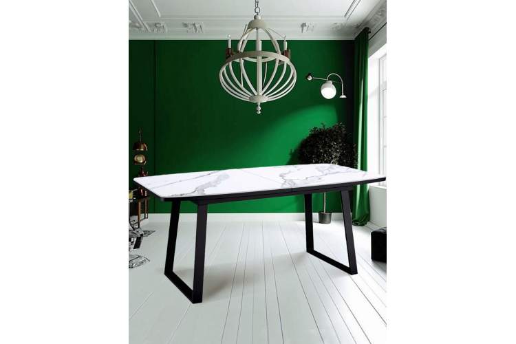 Стол KENNER AZ1400 черный/керамика белая-4