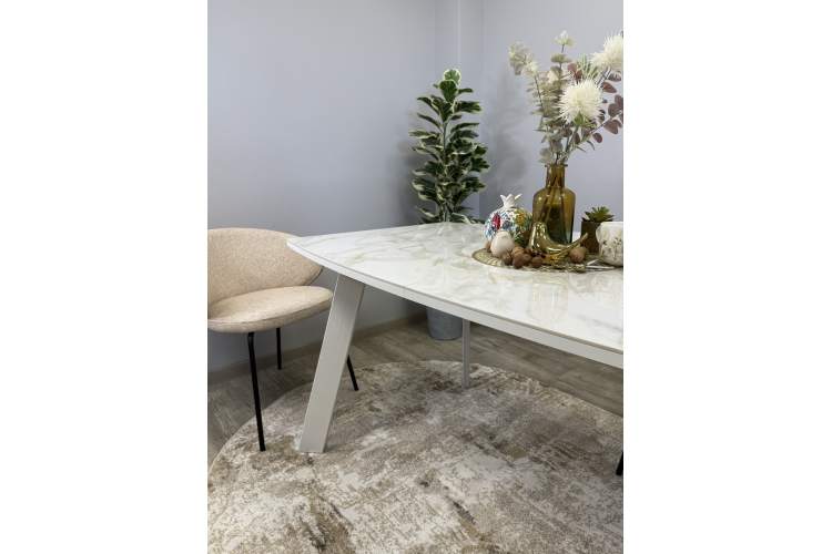 Стол KENNER SL1600 белый/керамика белая глянец-5