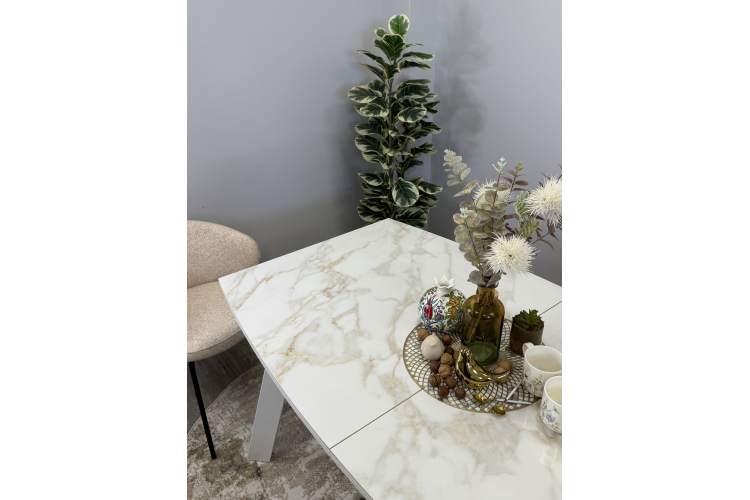 Стол KENNER SL1600 белый/керамика белая глянец-6