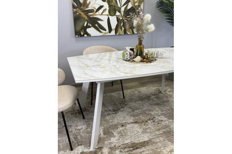 Стол KENNER SL1600 белый/керамика белая глянец-14