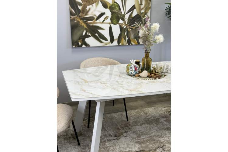 Стол KENNER SL1600 белый/керамика белая глянец-15