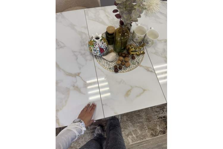 Стол KENNER SL1600 белый/керамика белая глянец-24