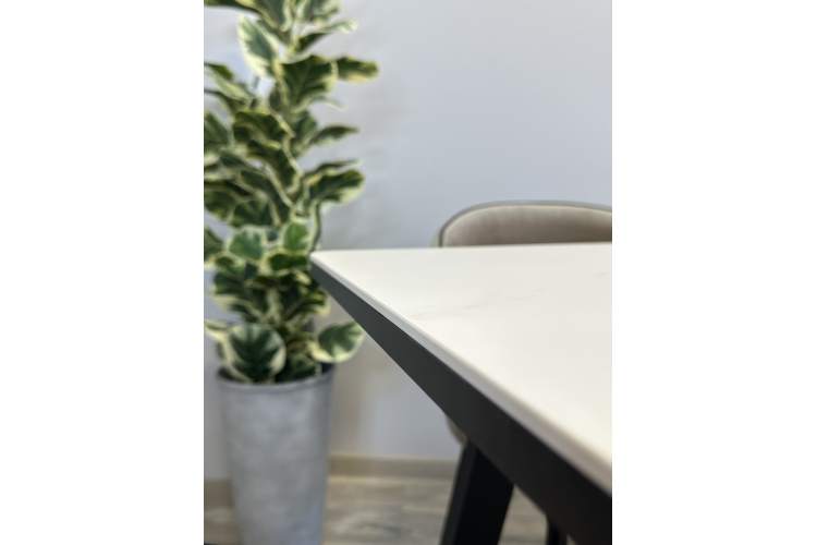 Стол KENNER AZ1400 черный/керамика белая-7