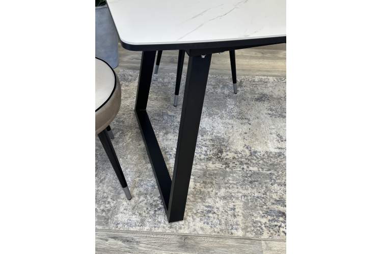 Стол KENNER AZ1400 черный/керамика белая-9