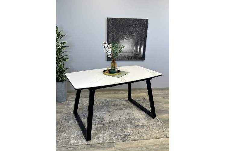 Стол KENNER AZ1400 черный/керамика белая-13