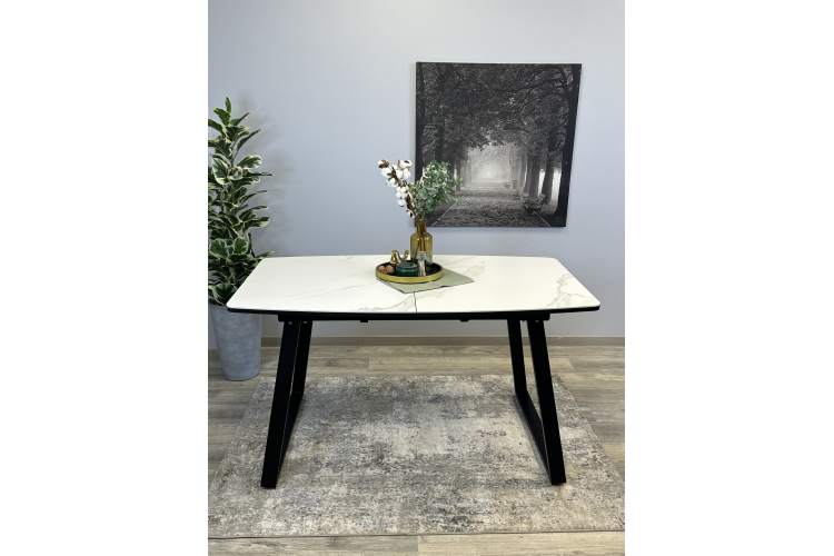 Стол KENNER AZ1400 черный/керамика белая-14