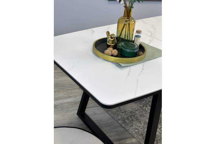 Стол KENNER AZ1400 черный/керамика белая-23