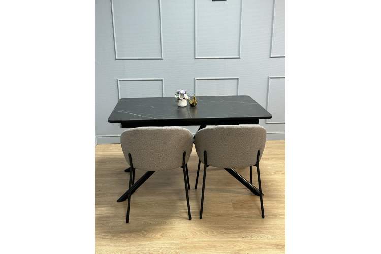 Стол KENNER DC1300 черный/керамика мрамор черный-20