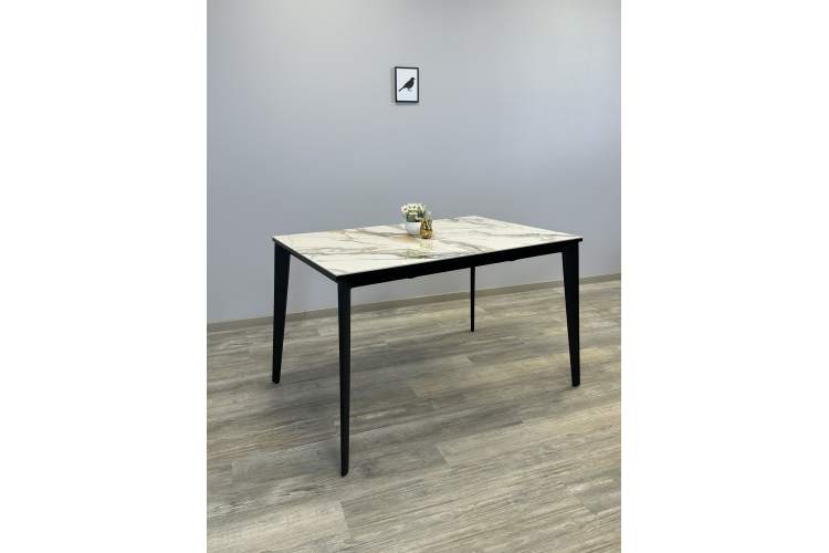 Стол KENNER KR1200 черный/керамика мрамор золотой глянец-7