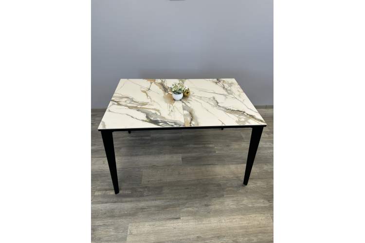 Стол KENNER KR1200 черный/керамика мрамор золотой глянец-16