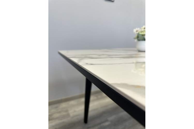 Стол KENNER KR1200 черный/керамика мрамор золотой глянец-20