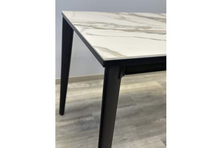 Стол KENNER KR1200 черный/керамика мрамор золотой глянец-21