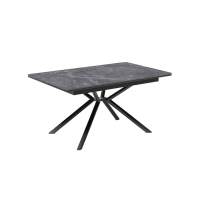 Стол KENNER DC1300 черный/керамика мрамор черный