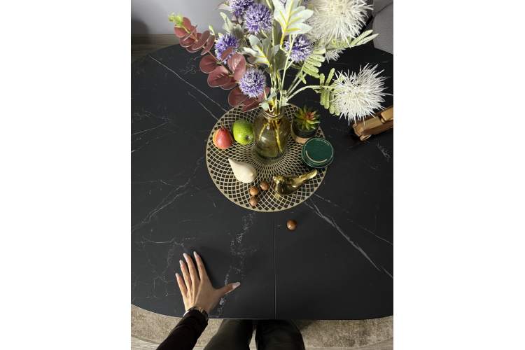 Стол KENNER DO1300 черный/керамика черная-6