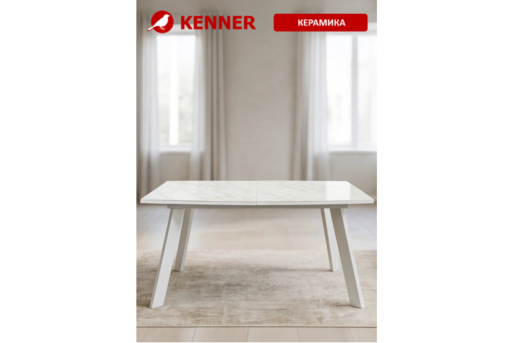 Стол KENNER SL1600 белый/керамика белая глянец-1