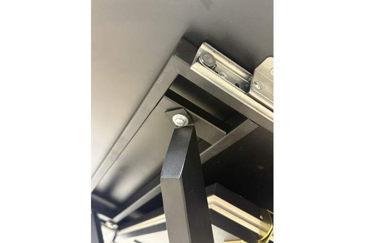 Стол Kenner R1100s, черный/керамика мрамор белый глянец-11