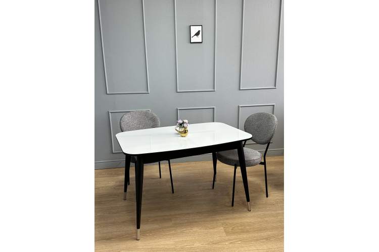 Стол KENNER K1200 венге/стекло белое сатин-2