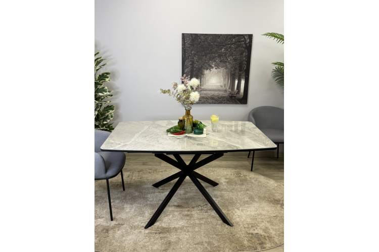 Стол KENNER BR1400 черный/ITALIAN MIDDLE GRAY-1