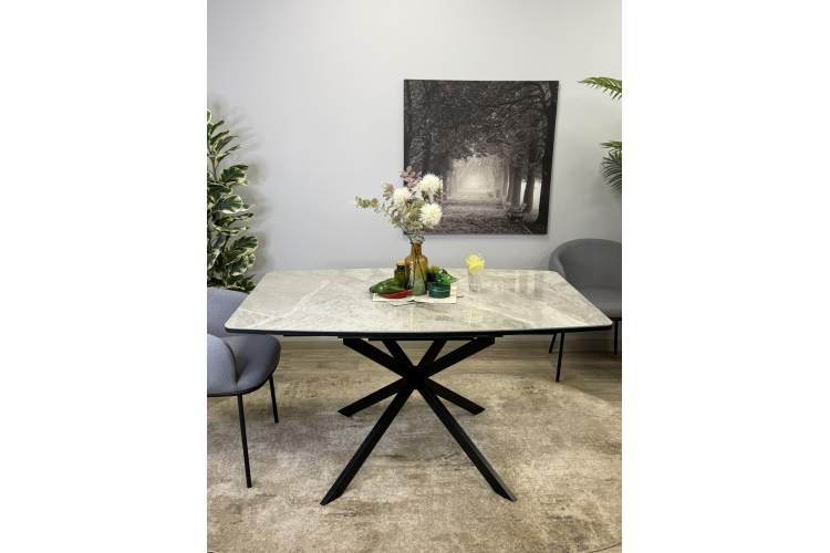 Стол KENNER BR1400 черный/ITALIAN MIDDLE GRAY-2