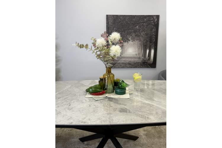 Стол KENNER BR1400 черный/ITALIAN MIDDLE GRAY-3