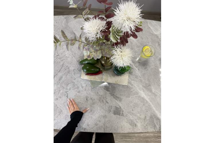 Стол KENNER BR1400 черный/ITALIAN MIDDLE GRAY-16