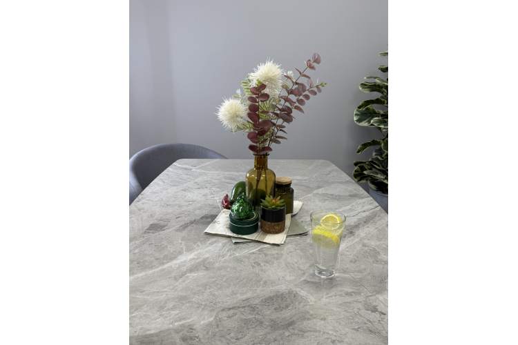 Стол KENNER BR1400 черный/ITALIAN MIDDLE GRAY-4