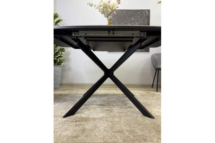 Стол KENNER BR1400 черный/ITALIAN MIDDLE GRAY-14